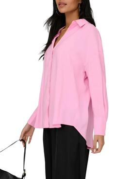 Camisa Only Zazima rosa para mujer