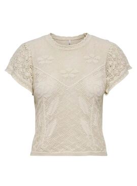 Top Only Estralla beige para mujer