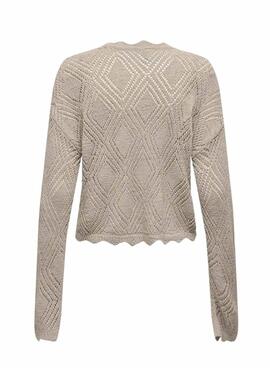 Jersey Only Pamela beige para mujer
