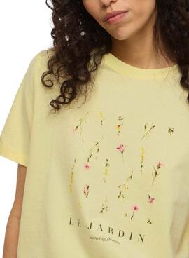 Camiseta Vila Sybil amarillo para mujer