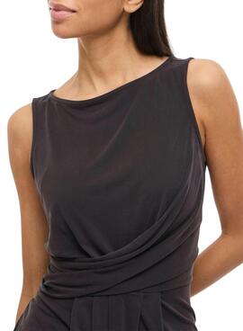 Top Vila Modala negro para mujer