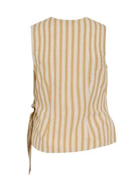 Top Vila Prisilla amarillo rayas para mujer