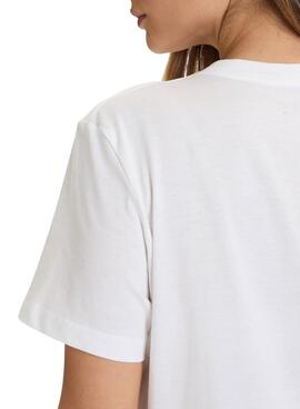 Camiseta Calvin Klein Jeans Classic Boxed Monogram blanco para mujer