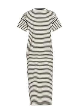 Vestido Vila Sinny blanco y negro para mujer