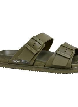 Sandalias Pepe Jeans Ocean Brand verde para hombre