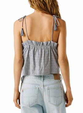 Top Pepe Jeans Agny azul para mujer