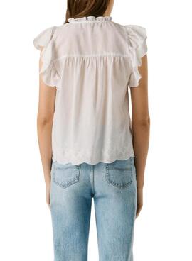 Blusa Pepe Jeans Daki blanco para mujer