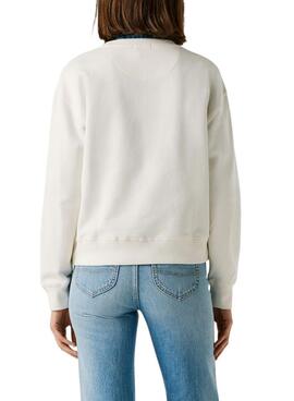 Sudadera Pepe Jeans Maat blanco para mujer