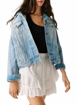 Falda pantalón Pepe Jeans Camila blanco para mujer