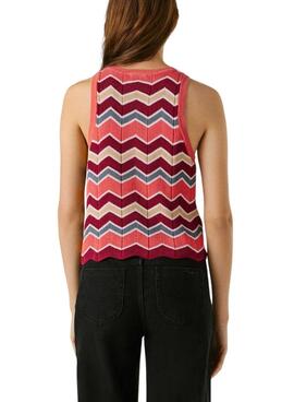 Top Pepe Jeans Kasha rosa para mujer