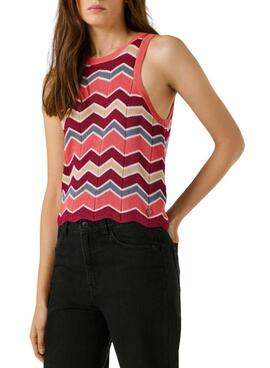 Top Pepe Jeans Kasha rosa para mujer