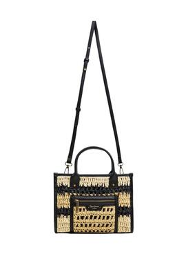 Bolso Pepe Jeans Zadie beige y negro para mujer