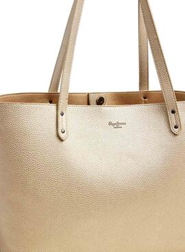Bolso Pepe Jeans Audrey dorado para mujer