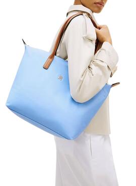 Bolso Tommy Hilfiger Popette azul para mujer
