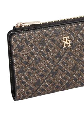 Cartera Tommy Hilfiger Monoplay Icon marrón para mujer