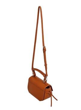 Bolso Pepe Jeans Ambra script marrón para mujer