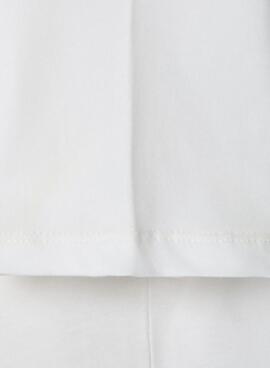 Camiseta Pepe Jeans Joshua logo blanco roto para niño