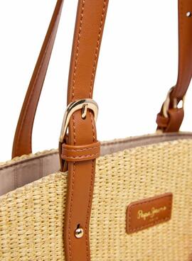 Bolso Pepe Jeans Trudy beige para mujer