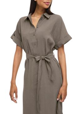 Vestido Vila Vihula verde para mujer