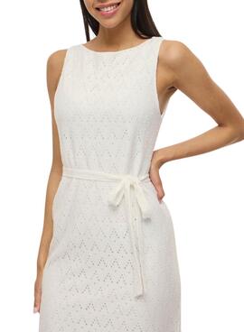 Vestido Vila Malina blanco para mujer