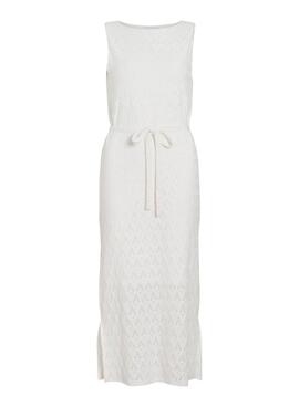 Vestido Vila Malina blanco para mujer