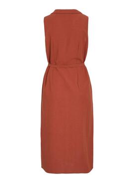 Vestido Vila Viprisilla teja para mujer