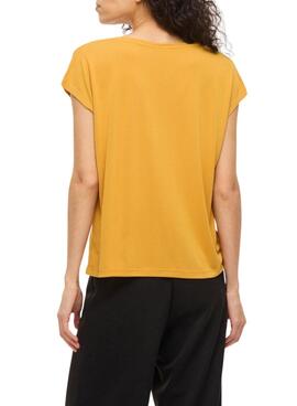 Camiseta Vila Vimodala mostaza para mujer
