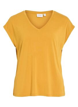 Camiseta Vila Vimodala mostaza para mujer