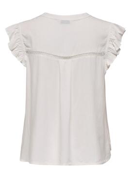 Blusa Only Rosella blanco para mujer
