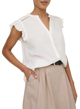 Blusa Only Rosella blanco para mujer