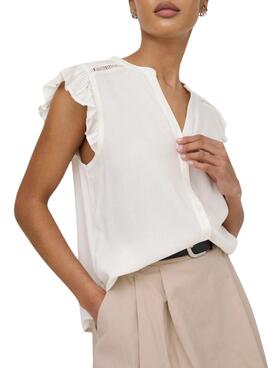 Blusa Only Rosella blanco para mujer