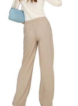 Pantalón Only Goa beige para mujer