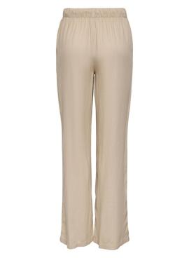 Pantalón Only Goa beige para mujer