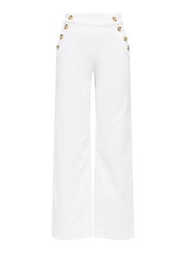 Pantalón vaquero Only Madison blanco para mujer