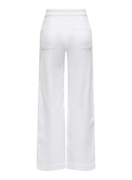 Pantalón vaquero Only Madison blanco para mujer