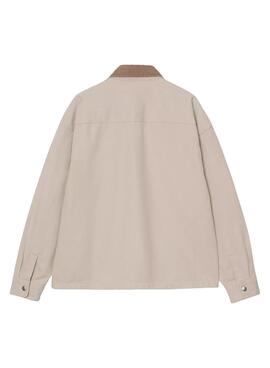 Cazadora Carhartt Prescott beige para hombre