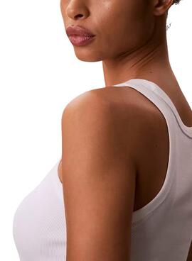 Camiseta Calvin Klein Jeans Contour blanco para mujer