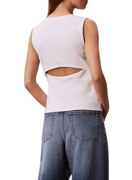 Camiseta Calvin Klein Jeans Cuto blanco para mujer