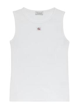 Camiseta Calvin Klein Jeans Cuto blanco para mujer