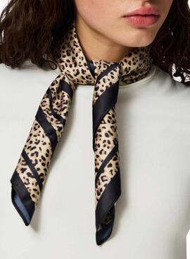 Pañuelo Pieces Bambi leopardo para mujer