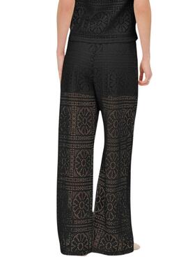 Pantalón Only Llian Lace negro para mujer
