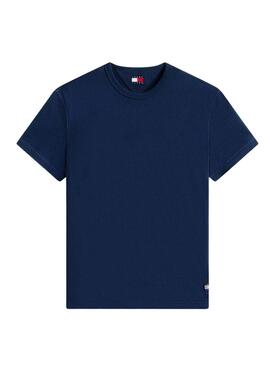Camiseta Tommy Jeans Waffle azul para hombre