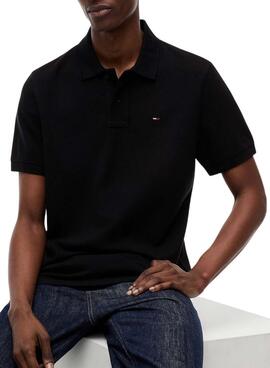 Polo Tommy Jeans Essential negro para hombre