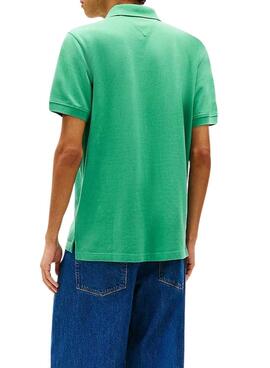 Polo Tommy Jeans Essential verde para hombre