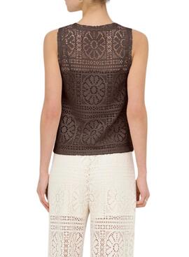 Top Only Llian marrón para mujer