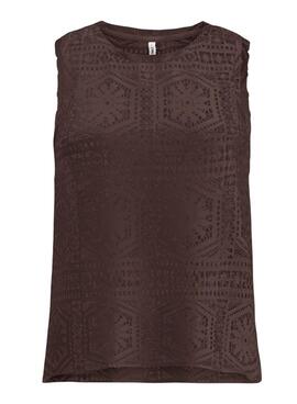 Top Only Llian marrón para mujer
