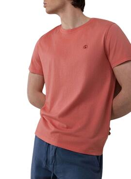 Camiseta El Ganso Dyed coral para hombre