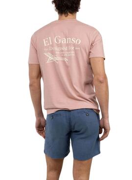 Camiseta El Ganso Hamacas rosa para hombre