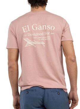 Camiseta El Ganso Hamacas rosa para hombre