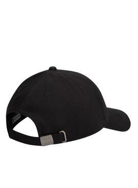 Gorra Tommy Jeans placa Heritage negro para mujer